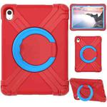 For iPad 10th Gen 10.9 2022 EVA + PC Tablet Protective Case with 360 Rotating Bracket(Red+Blue)