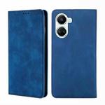 For Huawei nova 10 SE Skin Feel Magnetic Horizontal Flip Leather Phone Case(Blue)