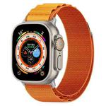 Nylon Loop Watch Band For Apple Watch Ultra 49mm&Watch Ultra 2 49mm / Series 9&8&7 45mm / SE 3&SE 2&6&SE&5&4 44mm / 3&2&1 42mm(Orange)