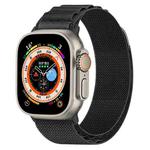 Nylon Loop Watch Band For Apple Watch Ultra 49mm&Watch Ultra 2 49mm / Series 9&8&7 45mm / SE 3&SE 2&6&SE&5&4 44mm / 3&2&1 42mm(Black)