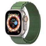 Nylon Loop Watch Band For Apple Watch Ultra 49mm&Watch Ultra 2 49mm / Series 9&8&7 45mm / SE 3&SE 2&6&SE&5&4 44mm / 3&2&1 42mm(Army Green)