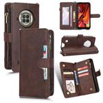 For Doogee S96 Pro Litchi Texture Zipper Leather Phone Case(Brown)