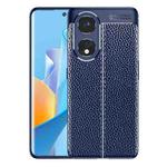 For OPPO A1 Pro Litchi Texture Shockproof TPU Phone Case(Blue)