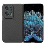 For OPPO Find N2 Carbon Fiber Texture Shockproof Phone Case(Black)