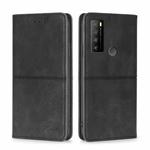 For TCL 30XL 2022 Cow Texture Magnetic Horizontal Flip Leather Phone Case(Black)