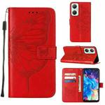 For Infinix Hot 20 5G X666 / X66B Embossed Butterfly Flip Leather Phone Case(Red)
