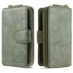For Galaxy S20 Detachable Multifunctional Horizontal Flip Leather Case with Card Slots & Zipper Wallet & Photo Frame(Green)