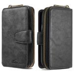 For Galaxy S20 Plus Detachable Multifunctional Horizontal Flip Leather Case with Card Slots & Zipper Wallet & Photo Frame(Black)