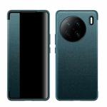 For vivo X90 Magnetic Side Window View Shockproof Horizontal Flip Leather Case(Cyan)