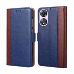 For OPPO A58 5G Ostrich Texture Flip Leather Phone Case(Blue)