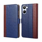 For Realme 10 4G Ostrich Texture Flip Leather Phone Case(Blue)