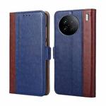 For vivo X90 Ostrich Texture Flip Leather Phone Case(Blue)