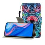 For Huawei P Smart Z / Y9 Prime (2019) Colored Drawing Horizontal Flip Leather Case with Holder & Card Slot & Wallet(Mandala)