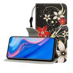 For Huawei P Smart Z / Y9 Prime (2019) Colored Drawing Horizontal Flip Leather Case with Holder & Card Slot & Wallet(Safflower)