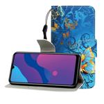 For Huawei Enjoy 10S Colored Drawing Horizontal Flip Leather Case with Holder & Card Slot & Wallet(Jade Butterfly)