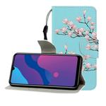 For Huawei Honor 9A Colored Drawing Horizontal Flip Leather Case with Holder & Card Slot & Wallet(Magnolia)