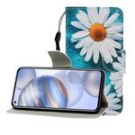 For Huawei Honor 30 Colored Drawing Horizontal Flip Leather Case with Holder & Card Slot & Wallet(Chrysanthemum)