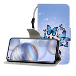 For Huawei Honor 30 Pro Colored Drawing Horizontal Flip Leather Case with Holder & Card Slot & Wallet(Many Butterflies)