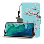 For Huawei Honor V30 / V30 Pro Colored Drawing Horizontal Flip Leather Case with Holder & Card Slot & Wallet(Magnolia)