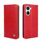 For Huawei nova 10 SE Non-Magnetic Retro Texture Flip Leather Phone Case(Red)