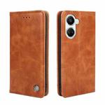 For Huawei nova 10 SE Non-Magnetic Retro Texture Flip Leather Phone Case(Brown)