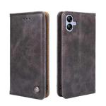 For Samsung Galaxy A04e 4G Non-Magnetic Retro Texture Flip Leather Phone Case(Grey)