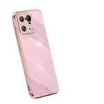 For Xiaomi 13 Pro XINLI Straight 6D Plating Gold Edge TPU Phone Case(Cherry Purple)