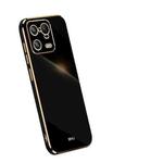 For Xiaomi 13 Pro XINLI Straight 6D Plating Gold Edge TPU Phone Case(Black)