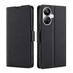 For Realme 10 Pro+ 5G Ultra-thin Voltage Side Buckle Horizontal Flip Leather Phone Case(Black)