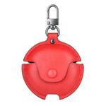 For Huawei FreeBuds 4i / 5i Business Leather Earphone Protective Case with Hook(Red)
