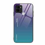 For Xiaomi Redmi A1+ Gradient Color Glass Phone Case(Aurora Blue)