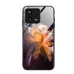 For Xiaomi 13 Marble Pattern Glass Phone Case(Typhoon)