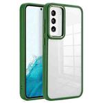 For Samsung Galaxy S23 5G Clear Acrylic Soft TPU Phone Case(Green)