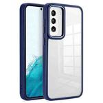 For Samsung Galaxy S23 5G Clear Acrylic Soft TPU Phone Case(Navy Blue)