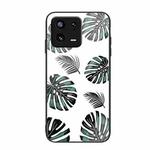 For Xiaomi 13 Pro Colorful Painted Glass Phone Case(Banana Leaves)