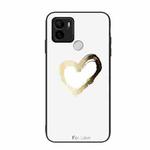 For Xiaomi Redmi A1+ Colorful Painted Glass Phone Case(Golden Love)