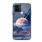 For Xiaomi Redmi A1+ Colorful Painted Glass Phone Case(Moon Hill)