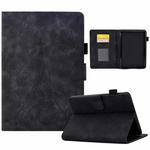 For Amazon Kindle Paperwhite 4/3/2/1 Tower Embossed Leather Smart Tablet Case(Black)