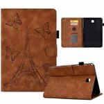 For Samsung Galaxy Tab A 8.0 T350 Tower Embossed Leather Smart Tablet Case(Brown)
