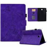 For Samsung Galaxy Tab A 8.0 T350 Tower Embossed Leather Smart Tablet Case(Purple)