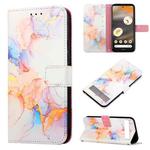 For Google Pixel 7a PT003 Marble Pattern Flip Leather Phone Case(Marble White)