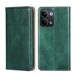 For OPPO Reno9 5G / Reno9 Pro 5G Gloss Oil Solid Color Magnetic Leather Phone Case(Green)