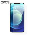For iPhone 12/12 Pro Baseus 2pcs 0.3mm Crystal Explosion-proof Tempered Glass Film