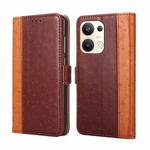For OPPO Reno9 Pro+ 5G Ostrich Texture Flip Leather Phone Case(Brown)