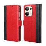 For OPPO Reno9 Pro+ 5G Ostrich Texture Flip Leather Phone Case(Red)