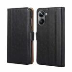 For Realme 10 Pro 5G Ostrich Texture Flip Leather Phone Case(Black)