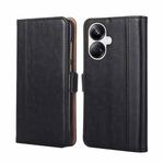 For Realme 10 Pro+ 5G Ostrich Texture Flip Leather Phone Case(Black)