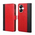 For Realme 10 Pro+ 5G Ostrich Texture Flip Leather Phone Case(Red)