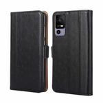 For TCL 40R 5G Ostrich Texture Flip Leather Phone Case(Black)