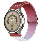 22mm Universal Weave Gradient Color Watch Band(Wine Red)